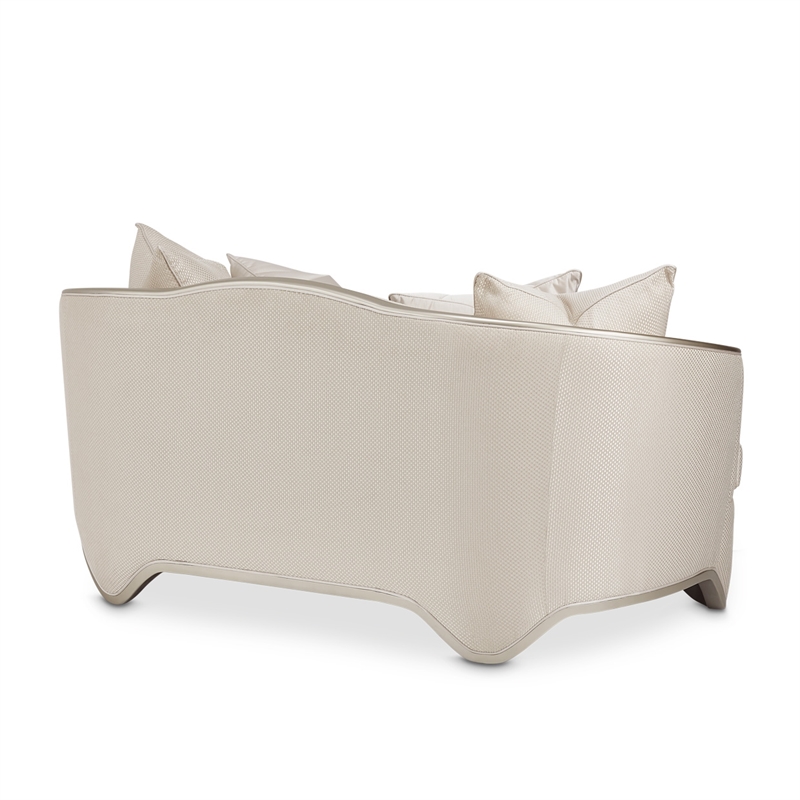 Michael Amini London Place Loveseat - Champagne/Platinum