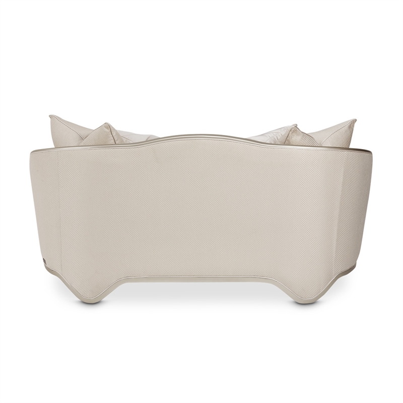 Michael Amini London Place Loveseat - Champagne/Platinum