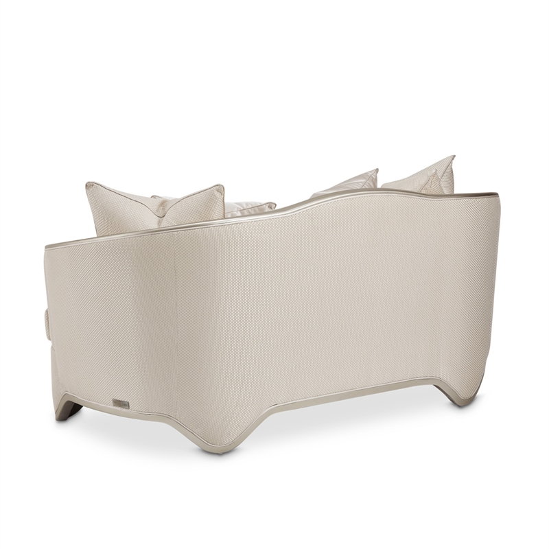 Michael Amini London Place Loveseat - Champagne/Platinum