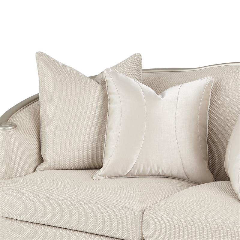 Michael Amini London Place Loveseat - Champagne/Platinum