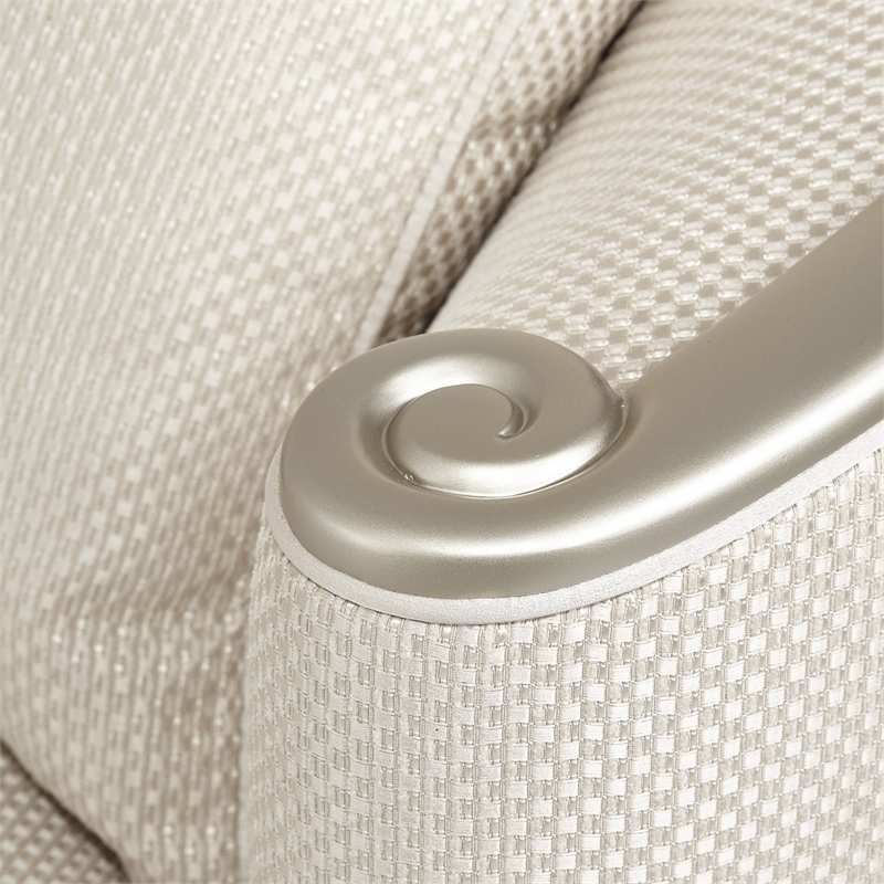 Michael Amini London Place Loveseat - Champagne/Platinum