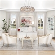 Michael Amini London Place Accent Chair - Porcelain/Platinum