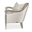 Michael Amini London Place Accent Chair - Porcelain/Platinum