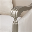 Michael Amini London Place Accent Chair - Porcelain/Platinum