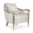 Michael Amini London Place Accent Chair - Porcelain/Platinum
