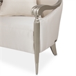 Michael Amini London Place Accent Chair - Porcelain/Platinum