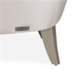 Michael Amini London Place Accent Chair - Porcelain/Platinum