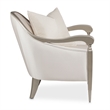 Michael Amini London Place Accent Chair - Porcelain/Platinum