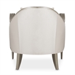 Michael Amini London Place Accent Chair - Porcelain/Platinum