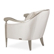 Michael Amini London Place Accent Chair - Porcelain/Platinum