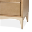 Michael Amini Malibu Crest Wood & Glass Display Cabinet - Chardonnay