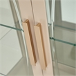 Michael Amini Malibu Crest Wood & Glass Display Cabinet - Chardonnay