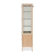 Michael Amini Malibu Crest Wood & Glass Display Cabinet - Chardonnay