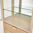 Michael Amini Malibu Crest Wood & Glass Display Cabinet - Chardonnay
