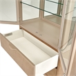 Michael Amini Malibu Crest Wood & Glass Display Cabinet - Chardonnay