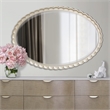 Michael Amini Malibu Crest Wood & Marble Dresser with Mirror - Blush