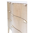 Michael Amini Malibu Crest Wood & Marble Dresser with Mirror - Blush