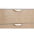Michael Amini Malibu Crest Wood & Marble Dresser with Mirror - Blush