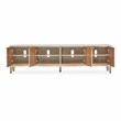Michael Amini Malibu Crest Wood & Marble TV Console - Blush