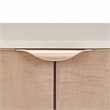 Michael Amini Malibu Crest Wood & Marble TV Console - Blush