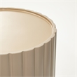 Michael Amini Malibu Crest Round Wood Chairside Table - Chardonnay