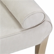 Malibu Crest Faux-Suede Accent Bench - Doeskin/Chardonnay