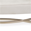 Malibu Crest Faux-Suede Accent Bench - Doeskin/Chardonnay