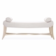 Malibu Crest Faux-Suede Accent Bench - Doeskin/Chardonnay