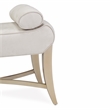 Malibu Crest Faux-Suede Accent Bench - Doeskin/Chardonnay