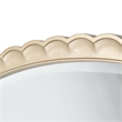Malibu Crest Oval Wall Accent Mirror - Chardonnay
