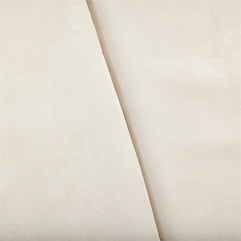 Michael Amini Malibu Crest Eastern King Curved Panel Bed - Doeskin/Chardonnay