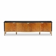 Michael Amini Malibu Crest TV Console - Crotch Mahogany