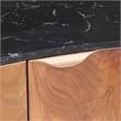 Michael Amini Malibu Crest TV Console - Crotch Mahogany