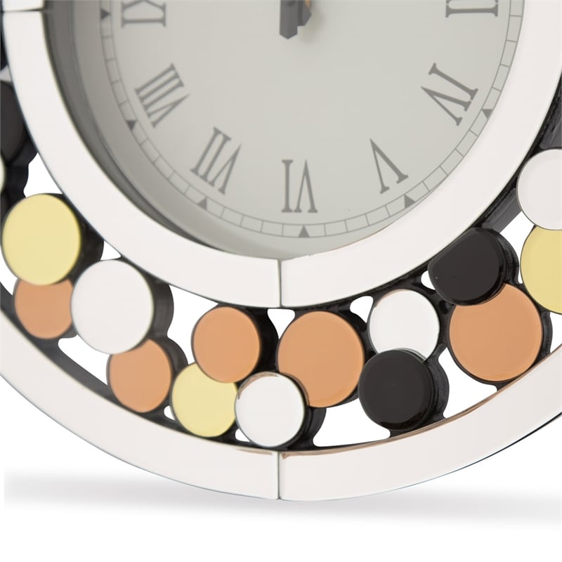 Michael Amini Montreal Round Mosaic Wall Clock