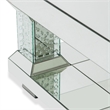Michael Amini Montreal Mirrored Square Cocktail Table With Crystal Accents