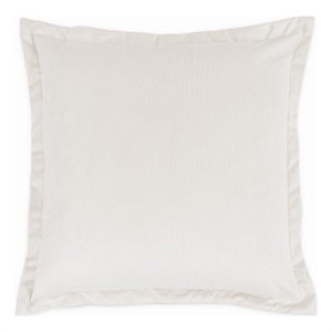 Michael Amini Conner 20&quot Velvet Throw Pillow - Cloud White in Set of 2
