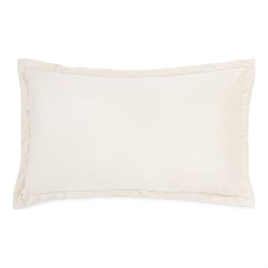 MICHAEL AMINI 15x24&quot Contemporary Velvet Accent Pillow in Cloud White Set of 2