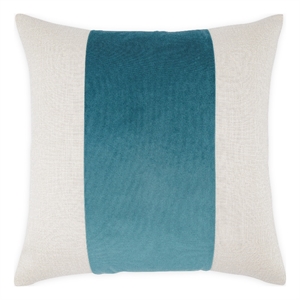 Caleb 21&quot Square Accent Pillow - Peacock/Cloud White in Set of 2