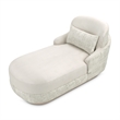Michael Amini Aurora Faux-Suede Chaise Lounger  - Quarry/Moonlight