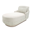 Michael Amini Aurora Faux-Suede Chaise Lounger  - Quarry/Moonlight