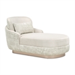 Michael Amini Aurora Faux-Suede Chaise Lounger  - Quarry/Moonlight