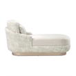 Michael Amini Aurora Faux-Suede Chaise Lounger  - Quarry/Moonlight