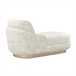 Michael Amini Aurora Faux-Suede Chaise Lounger  - Quarry/Moonlight