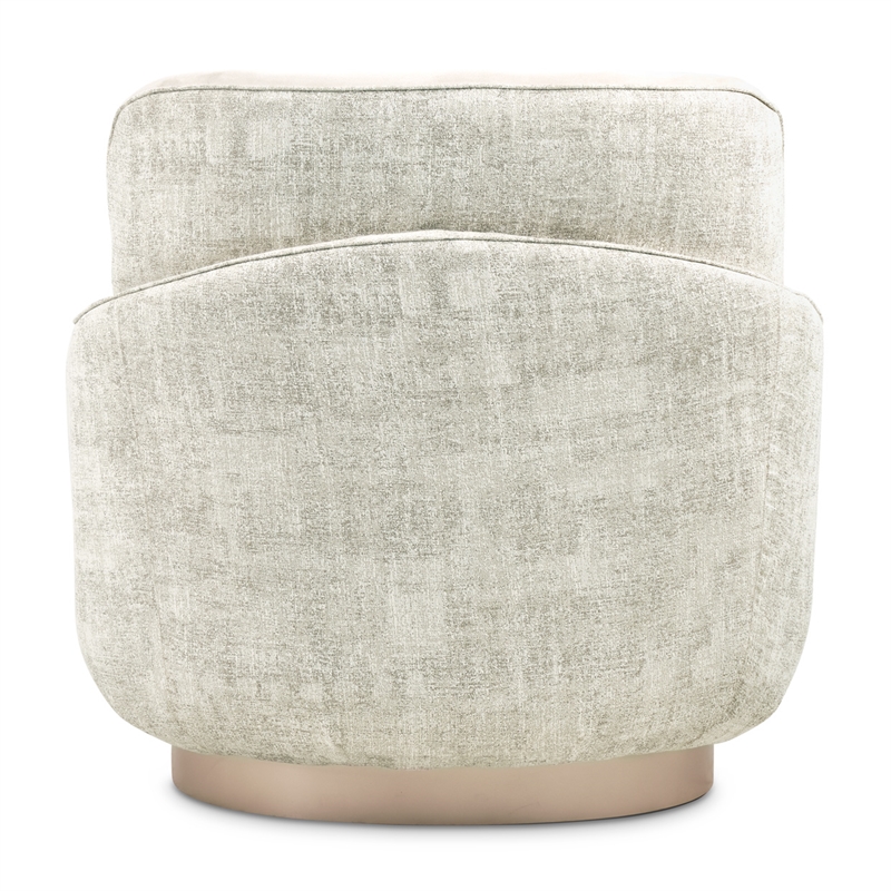 Michael Amini Aurora Faux-Suede Chaise Lounger  - Quarry/Moonlight