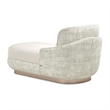 Michael Amini Aurora Faux-Suede Chaise Lounger  - Quarry/Moonlight