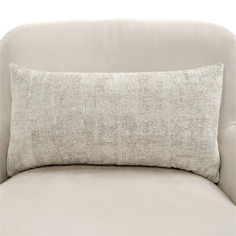 Michael Amini Aurora Faux-Suede Chaise Lounger  - Quarry/Moonlight