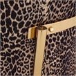 MICHAEL AMINI Lisbon Upholstered Chenille & Metal Sofa in Onyx and Gold