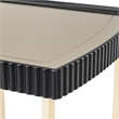 Michael Amini Lisbon Side Table - Silken Matte Black