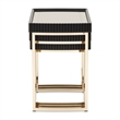 Michael Amini Lisbon Nesting Tables - Set of 3 - Silken Matte Black