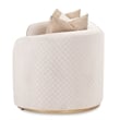 MICHAEL AMINI Ariana Upholstered Velvet Sofa in Beige and Gold